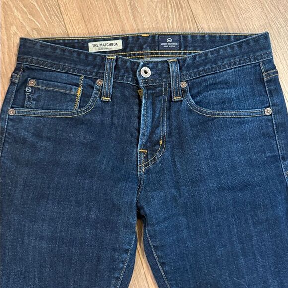 AG ADRIANO GOLDSCHMIED THE MATCHBOX SLIM STRAIGHT JEANS SIZE 39x34 - Picture 3 of 8
